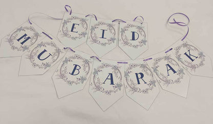 Eid Mubarak | Purple Floral Banner